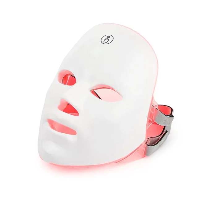Rechargeable Facial LED Mask 7 Colours LED Photon Therapy Beauty Mask