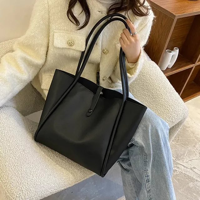 Soft Tote Leather Shoulder Bag
