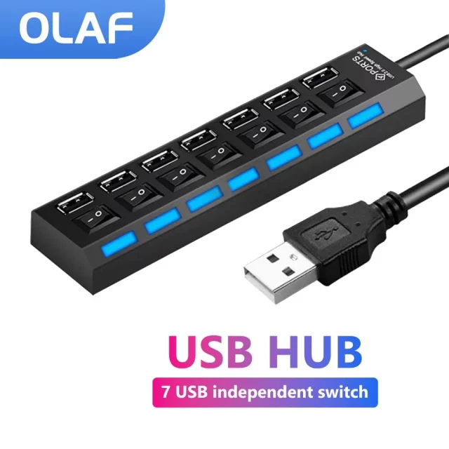 OLAF USB 2.0 Hub Multi USB Splitter Ports